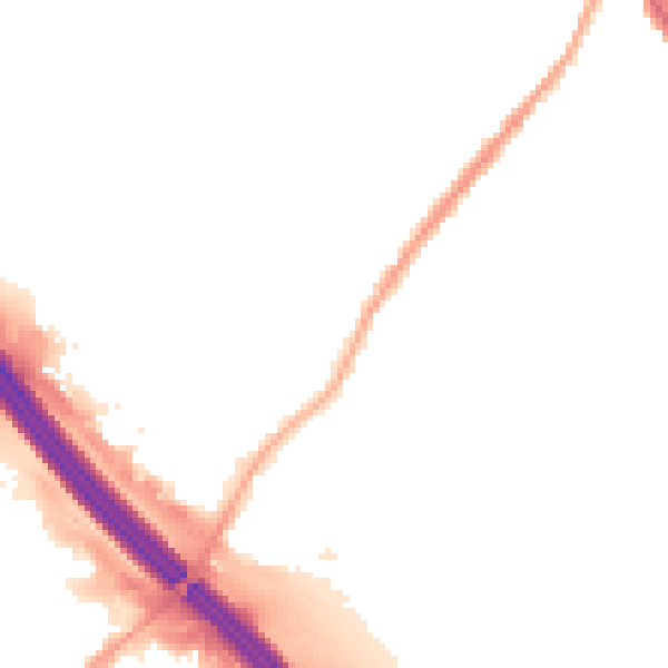 Night-time road noise heatmap for BL6 5RL
