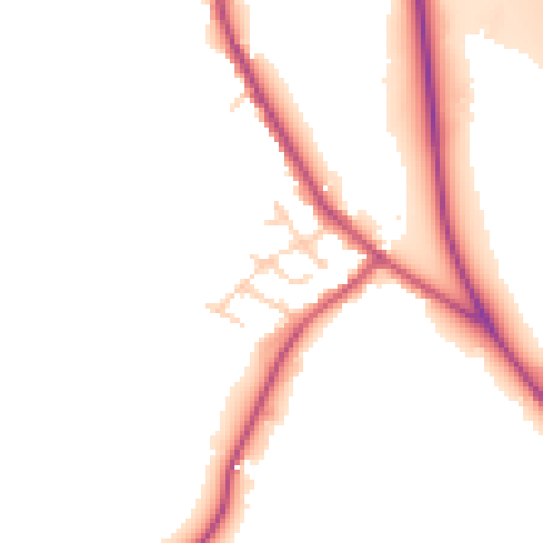 Daytime road noise heatmap for BL6 5SE