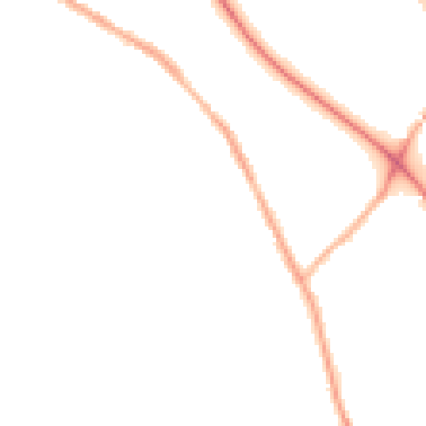 Night-time road noise heatmap for BL6 5TL