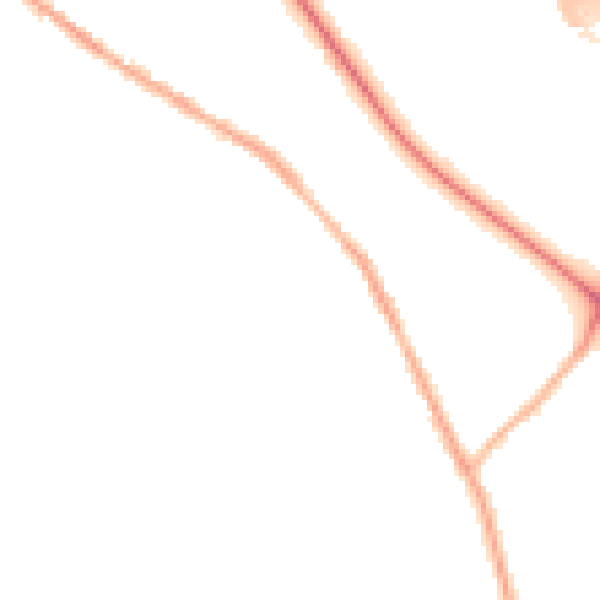 Night-time road noise heatmap for BL6 5TR