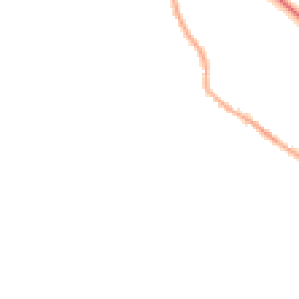 Night-time road noise heatmap for BL6 5UQ