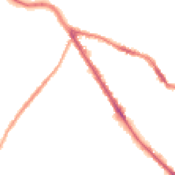 Night-time road noise heatmap for BL6 5WP