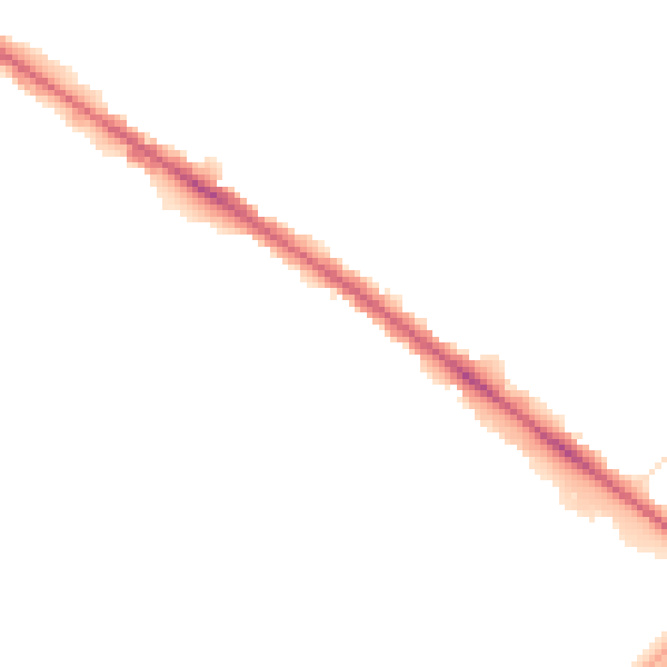 Night-time road noise heatmap for BL6 6EY