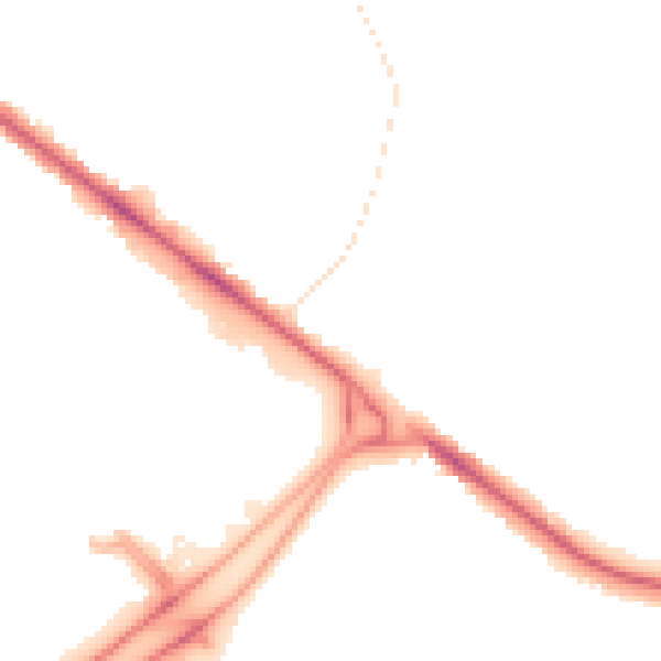 Night-time road noise heatmap for BL6 6JF