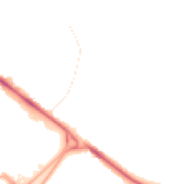 Night-time road noise heatmap for BL6 6LW