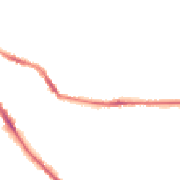 Night-time road noise heatmap for BL6 7BT
