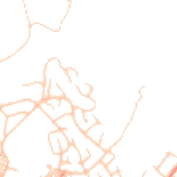 Daytime road noise heatmap for BL6 7BW