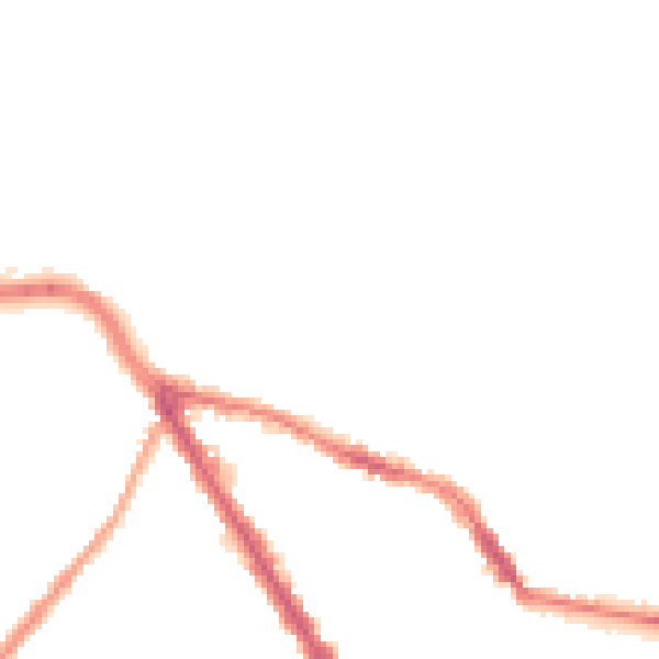 Night-time road noise heatmap for BL6 7JZ