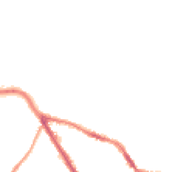 Night-time road noise heatmap for BL6 7LP