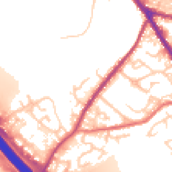 Daytime road noise heatmap for BL6 7RF