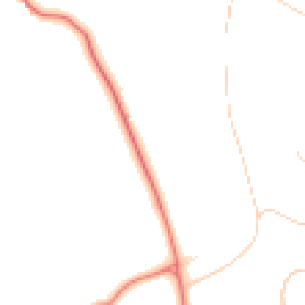 Daytime road noise heatmap for BL6 7RX