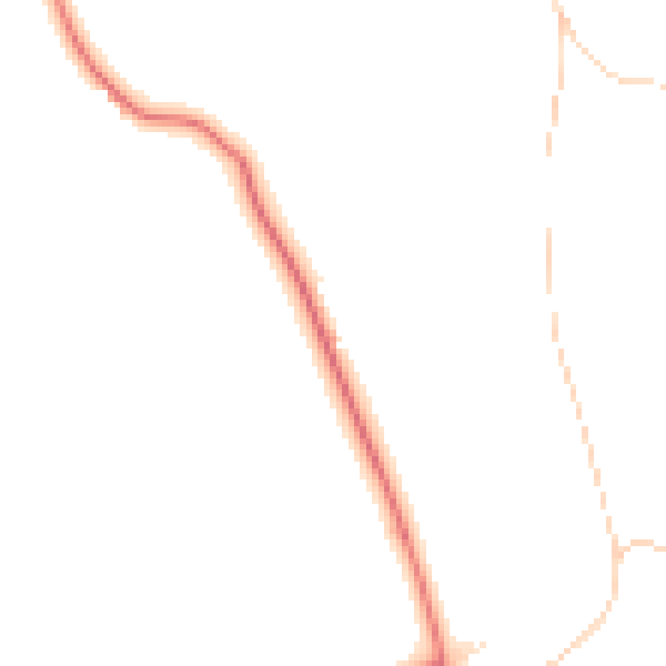 Daytime road noise heatmap for BL6 7RY