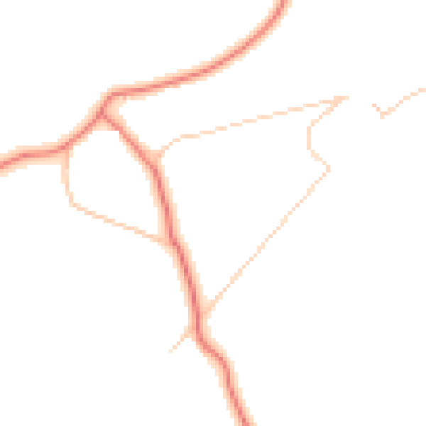 Daytime road noise heatmap for BL6 7SB