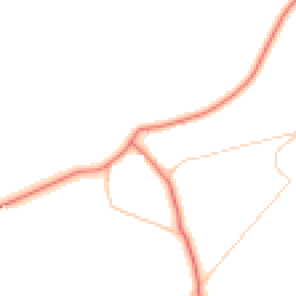 Daytime road noise heatmap for BL6 7SL