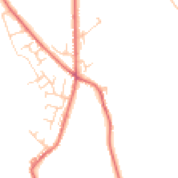 Daytime road noise heatmap for BL7 0AU