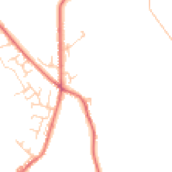 Daytime road noise heatmap for BL7 0AX