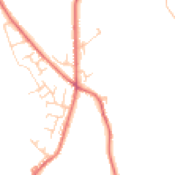 Daytime road noise heatmap for BL7 0AY