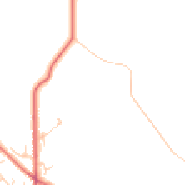 Daytime road noise heatmap for BL7 0BP