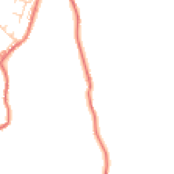 Daytime road noise heatmap for BL7 0BS