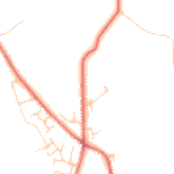 Daytime road noise heatmap for BL7 0BW