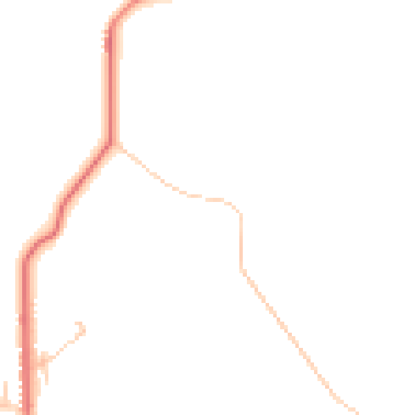 Daytime road noise heatmap for BL7 0BY