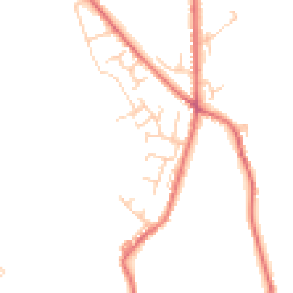 Daytime road noise heatmap for BL7 0DG