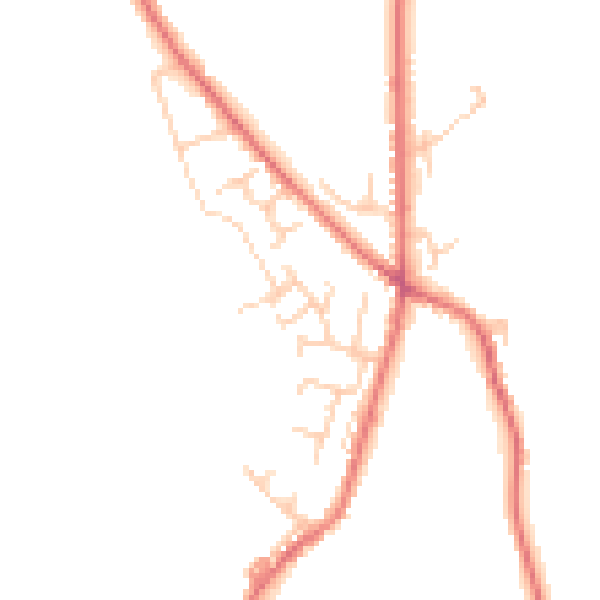 Daytime road noise heatmap for BL7 0DH