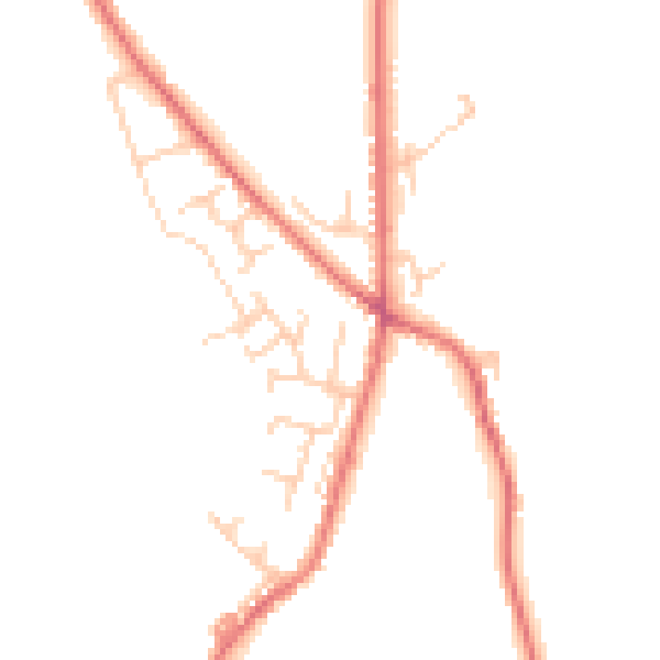 Daytime road noise heatmap for BL7 0DJ