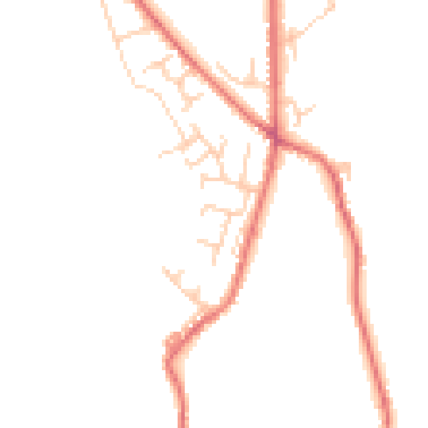 Daytime road noise heatmap for BL7 0DQ