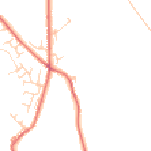 Daytime road noise heatmap for BL7 0ED