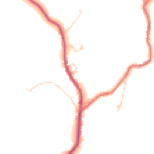 Daytime road noise heatmap for BL7 0ES
