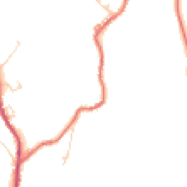 Daytime road noise heatmap for BL7 0EY