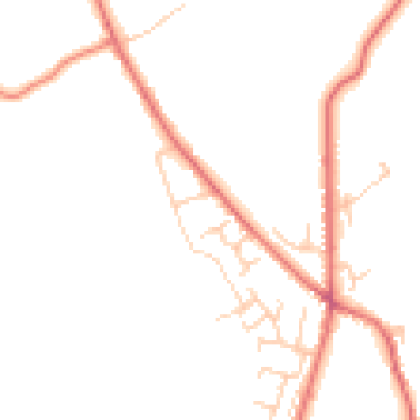 Daytime road noise heatmap for BL7 0FR