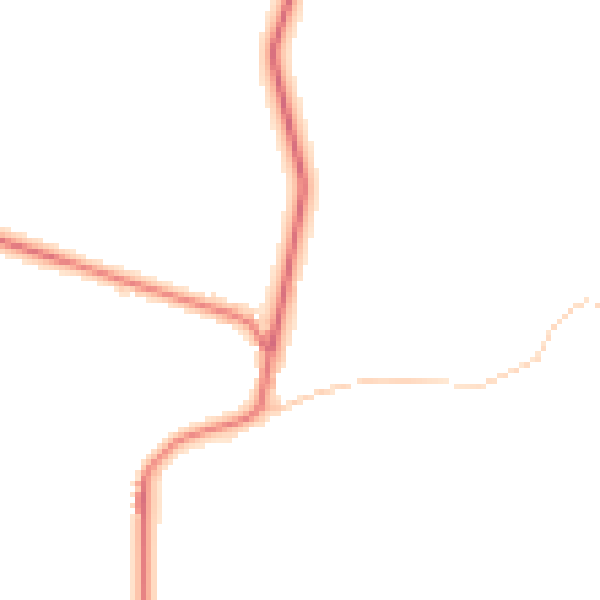 Daytime road noise heatmap for BL7 0JT