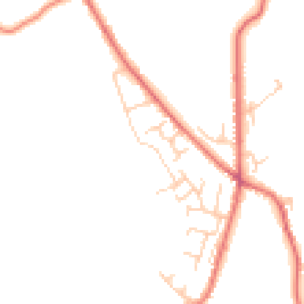 Daytime road noise heatmap for BL7 0PF