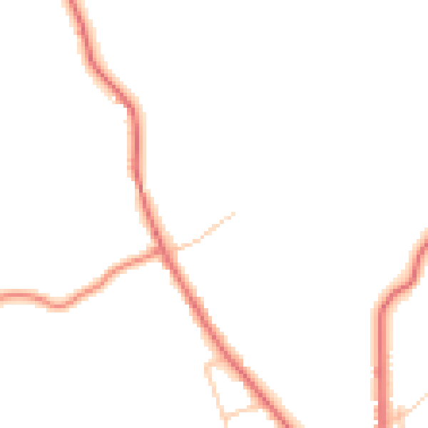 Daytime road noise heatmap for BL7 0PR