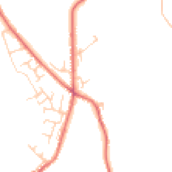Daytime road noise heatmap for BL7 0QG