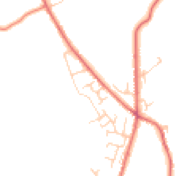 Daytime road noise heatmap for BL7 0QY