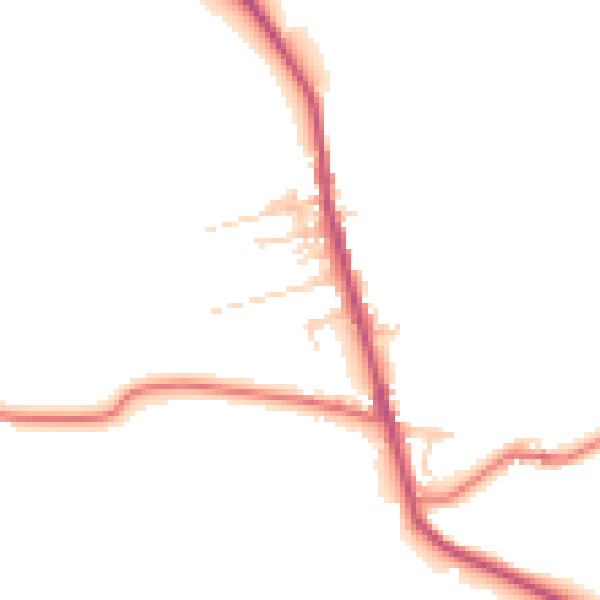 Daytime road noise heatmap for BL7 8AH
