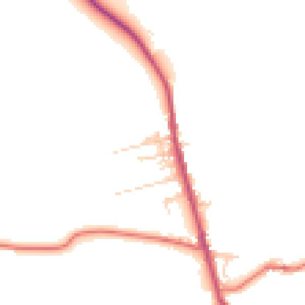 Daytime road noise heatmap for BL7 8AP