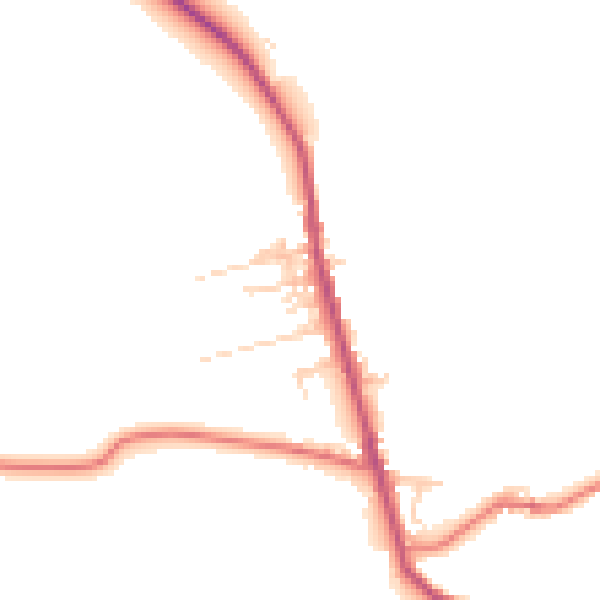 Daytime road noise heatmap for BL7 8AR
