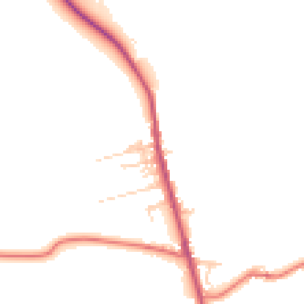 Daytime road noise heatmap for BL7 8AU