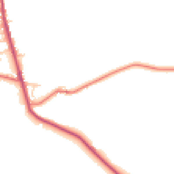 Daytime road noise heatmap for BL7 8BJ