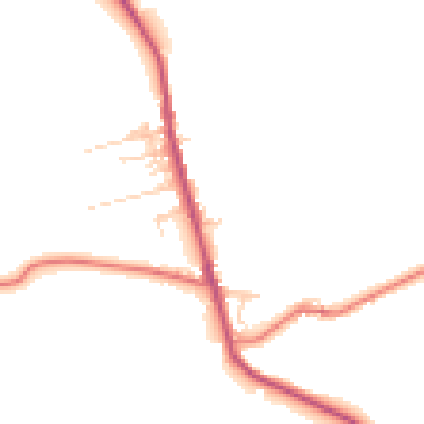 Daytime road noise heatmap for BL7 8BR