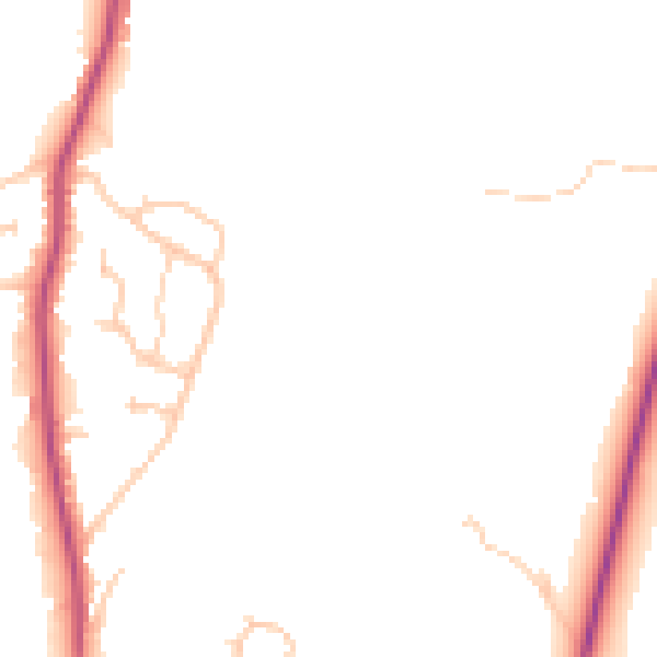 Daytime road noise heatmap for BL7 9AX