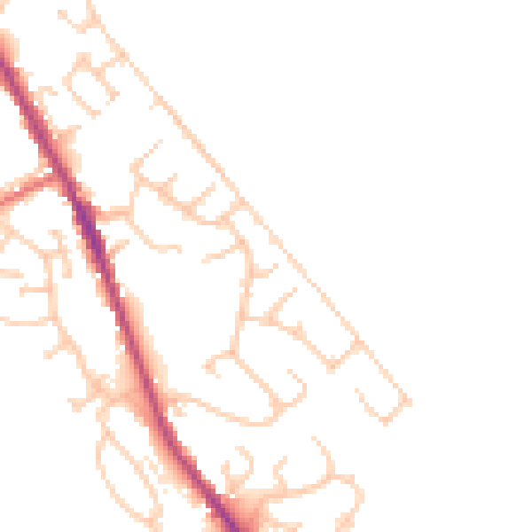 Daytime road noise heatmap for BL7 9UR