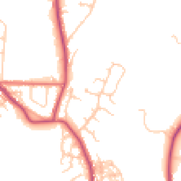 Daytime road noise heatmap for BL7 9YG