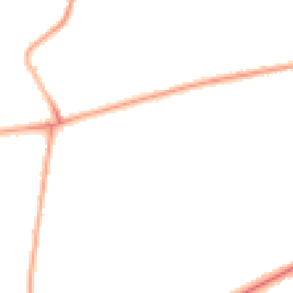 Night-time road noise heatmap for BL8 2TJ