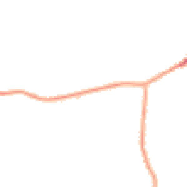 Night-time road noise heatmap for BL8 4HZ