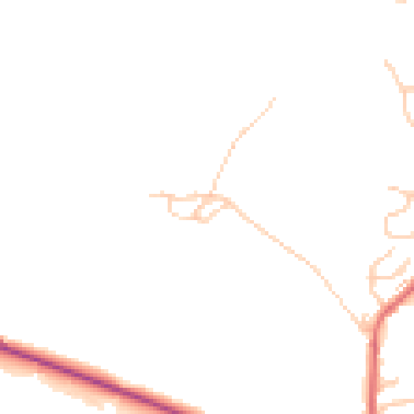 Daytime road noise heatmap for BL8 4PS